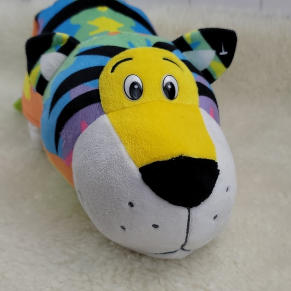 FlipaZoo Gildy Tiger Toby Turtle 2 In 1 Plush - Picture 12 of 14